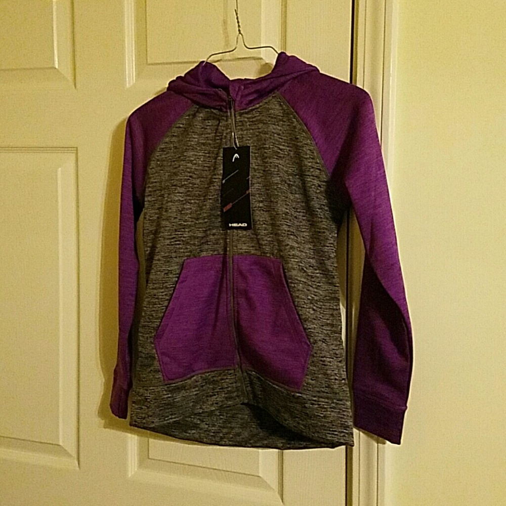 Kids HEAD Zip Up Hooded Sweatshirt